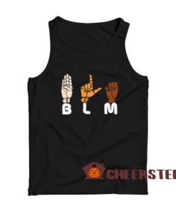 Black Lives Matter BLM Tank Top American Sign Language ASL Size S-2XL