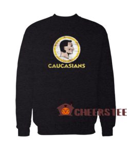 Caucasians Washington Redskins Sweatshirt Parody Size S - 3XL