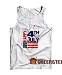 Happy 4th Of July Tank Top Independence Day Size S-2XL