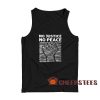 No Justice No Peace Hand Tank Top Black Lives Matter Size S-2XL