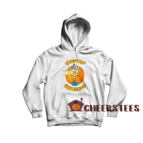 Orange Cassidy Hoodie Freshly Squeezed Logo Size S-3XL