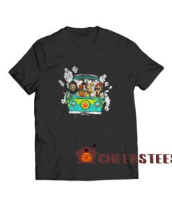 Scooby Doo Smoke T-Shirt Weed In Hippie Car S-3XL