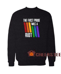 The First Pride Sweatshirt Riot LGBT Pride Size S - 3XL