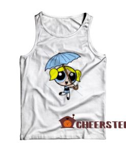 Blue Umbrella Powerpuff Girls Tank Top Rainbow Size S-2XL