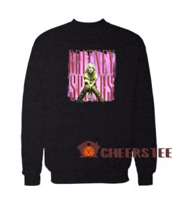 Britney Spears Yellow And Pink Sweatshirt Size S-3XL