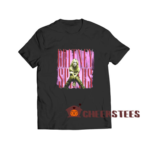Britney Spears Yellow And Pink T-Shirt S-3XL