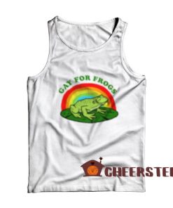 Gay For Frogs Tank Top Funny LGBT Size S-2XL