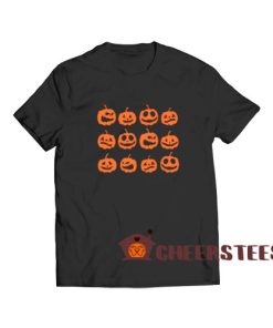 Halloween Pumpkin Art T-Shirt For Men And Women S-3XL