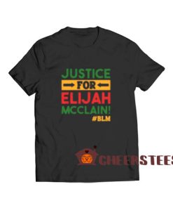 Justice for Elijah Mcclain T-Shirt BLM Logo S-3XL