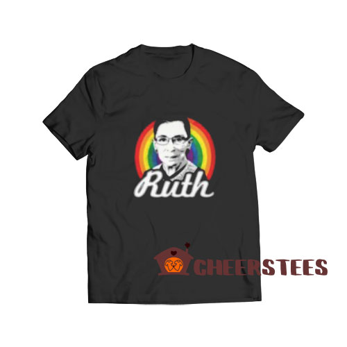 Ruth Bader Ginsburg Rainbow T-Shirt S-3XL