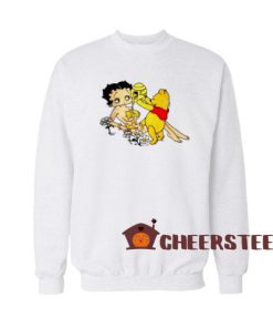 Winnie The Pooh Pouring Honey Sweatshirt Betty Boop Size S-3XL