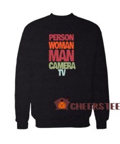 Person Woman Man Camera TV Sweatshirt Vintage Size S-3XL