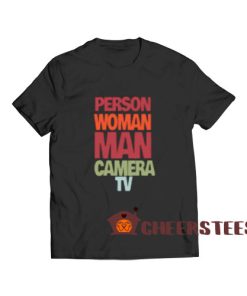 Person Woman Man Camera TV T-Shirt Vintage Size S-3XL