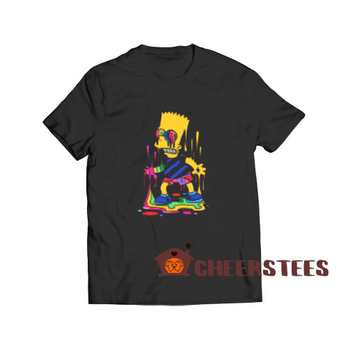 Trippy Bart Simpsons T-Shirt For Men And Women