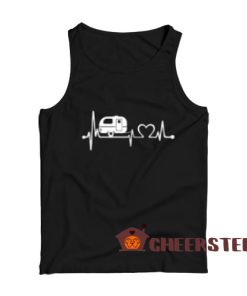 RV Camper Heartbeat Tank Top Happy Camper For Unisex