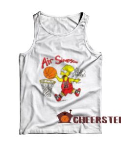 Bart Air Simpson Tank Top Bart 1990s Chicago For Unisex