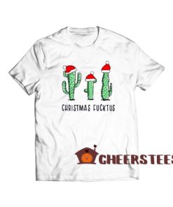 Christmas Fucktus Cactus T-Shirt Merry Christmas Size S-3XL