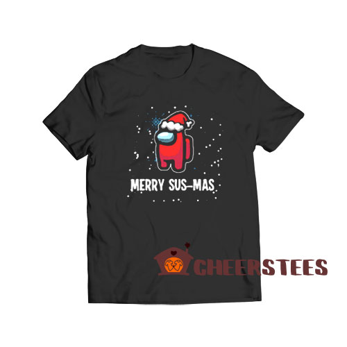 Merry Susmas Christmas T-Shirt Among Us Impostor Size S-3XL