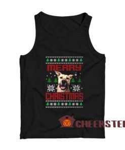 Pet Face Ugly Christmas Tank Top Dog Lover Size S-2XL
