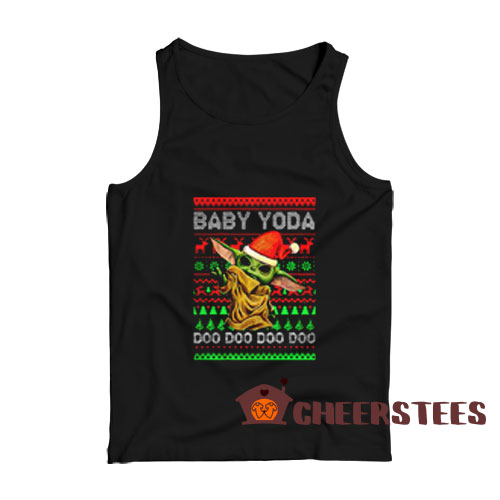 The Mandalorian Christmas Tank Top Baby Yoda Doo Doo Doo For Unisex