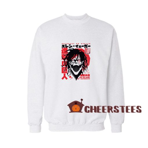 Get It Now! Shingeki No Kyojin Attack On Titan Sweatshirt, Shingeki No Kyojin Sweatshirt, Attack On Titan Sweatshirt Crewneck Design is Hypebeast cool shirt designs. Design Geek Graphic Tees for Mens or Womens in the United States. Designs with low price and with a very good quality only at Cheerstees.com