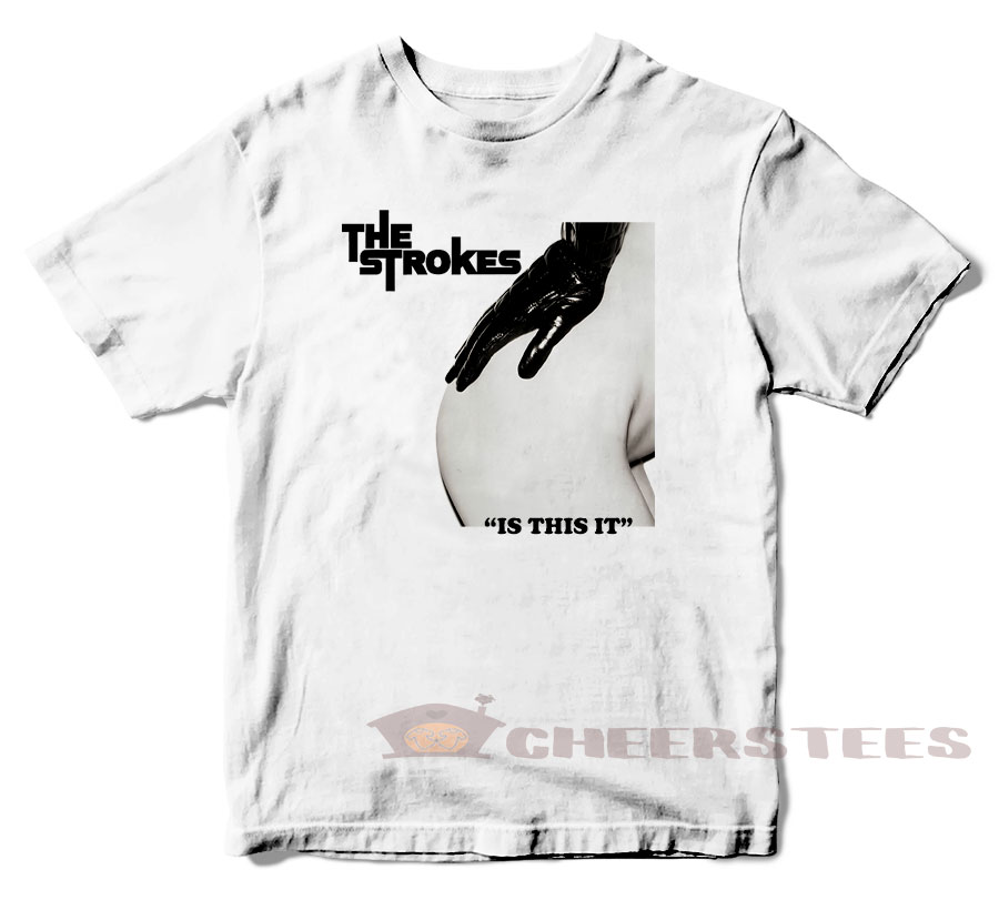 T-shirt The Strokes – Rock New York, Beige, Coton, Tailles M à 3XL, Neuf